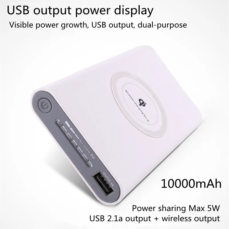 

Wireless Power Bank 10000mAh Wireless Charging Mobile Power Supply For iPhone 12 Mini Pro Max Xiaomi Portable Wireless Charger