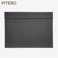 pitebo leather office desk a3 a4 file paper clip drawing writing board writting pad tablet black