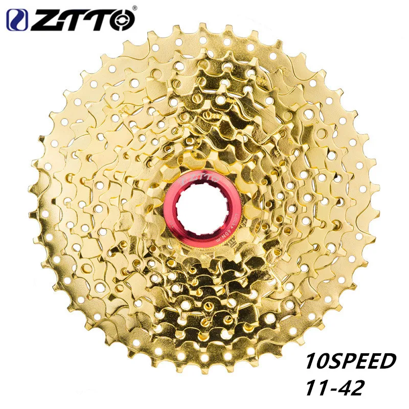 ZTTO 10S 11 42T карточного типа золотой 10 скоростной маховик выпуск для: горного