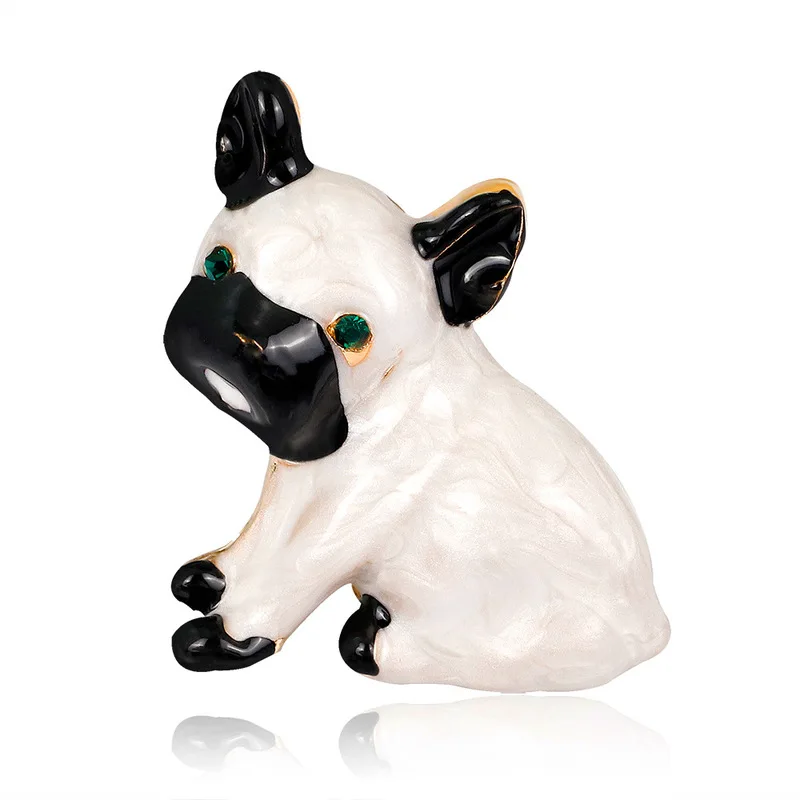 2018 Корейская девушка мультфильм собака бульдог броши булавки для женщин мужчин