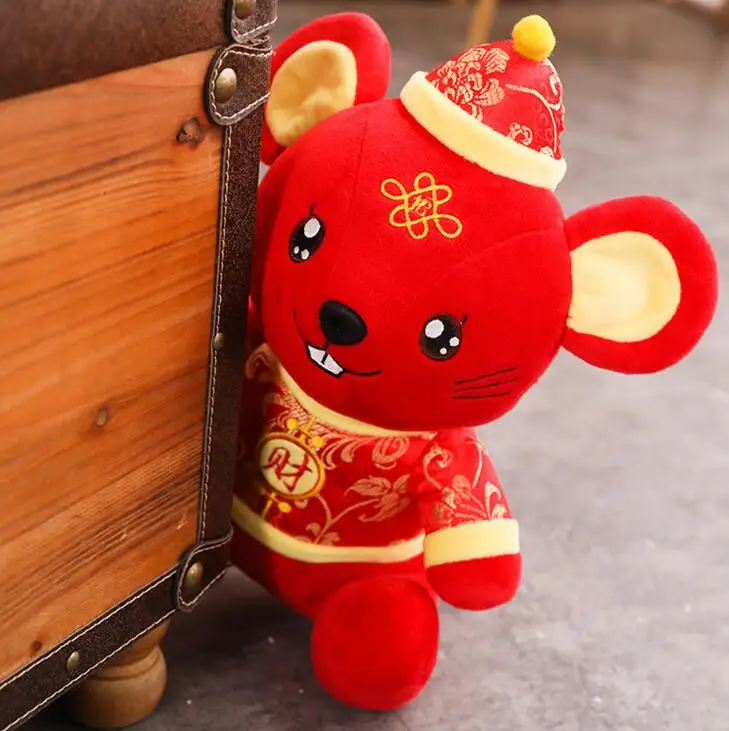 2020 год мышь Танг костюм плюшевая игрушка мягкие животные талисман игрушки