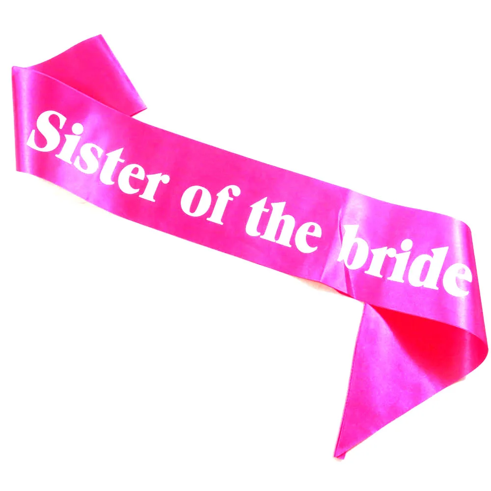 3 шт. пояс сестры невесты белая черная лента с розовым принтом для свадебной