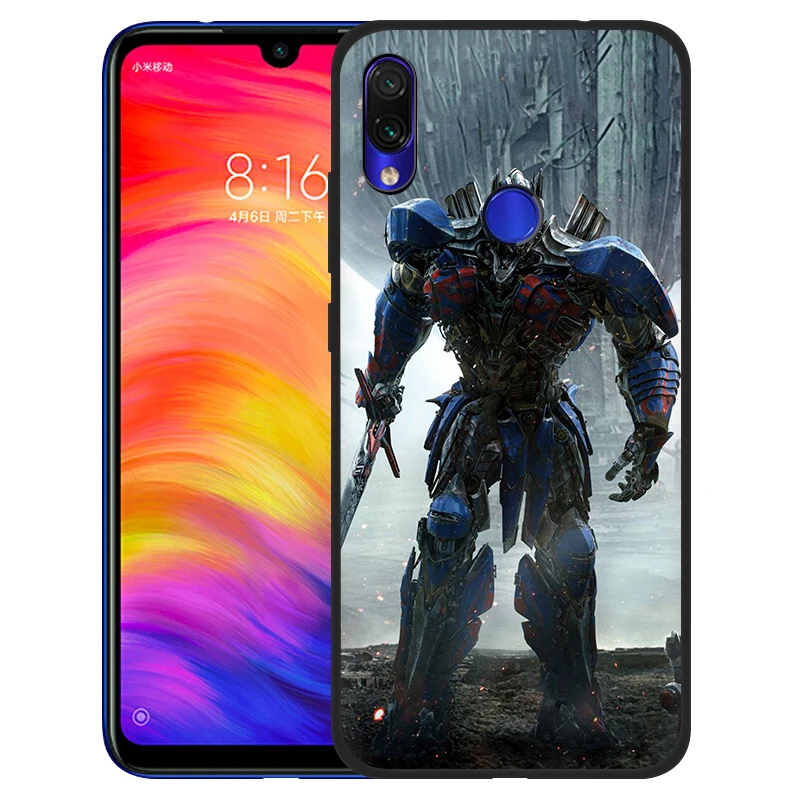 B7 EWAU Трансформеры Темный Луны силиконовый чехол для телефона для Xiaomi Redmi 4A 4X5 6 7 A Plus K20 Pro S2 GO 8A - Цвет: B7