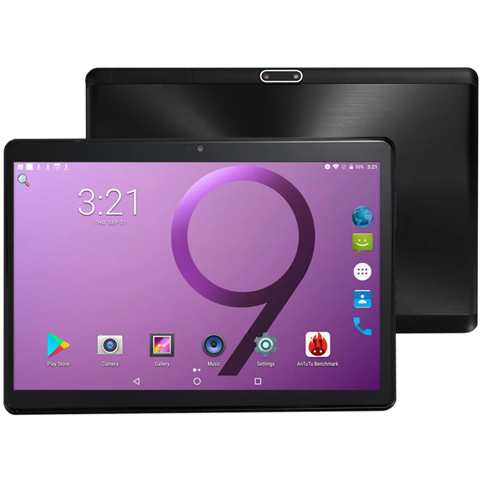 2.5D закаленное Стекло 10 дюймов Планшетные ПК Android 8,1 3g Телефонный звонок Octa Core 4 ГБ/32 Гб Две сим карты Wi-Fi ips+ клавиатура