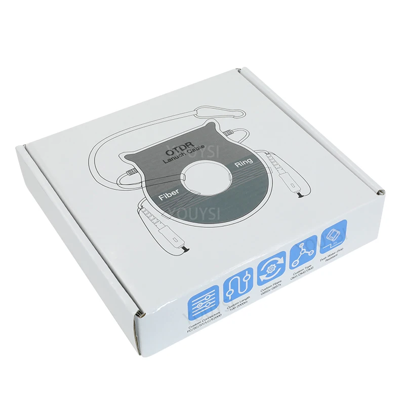 SC/UPC-FC/UPC OTDR волоконный пусковой кабель коробка 150 м/300 м/500 м/1 км SM 9/1310 мкм
