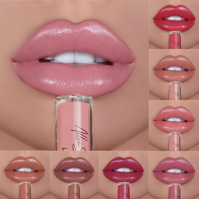 

12 Colors Sexy Women Lipstick Waterproof Long Lasting Moist Gloss Vivid Colorful Lipgloss Women Makeup Maquiagem Without Fading