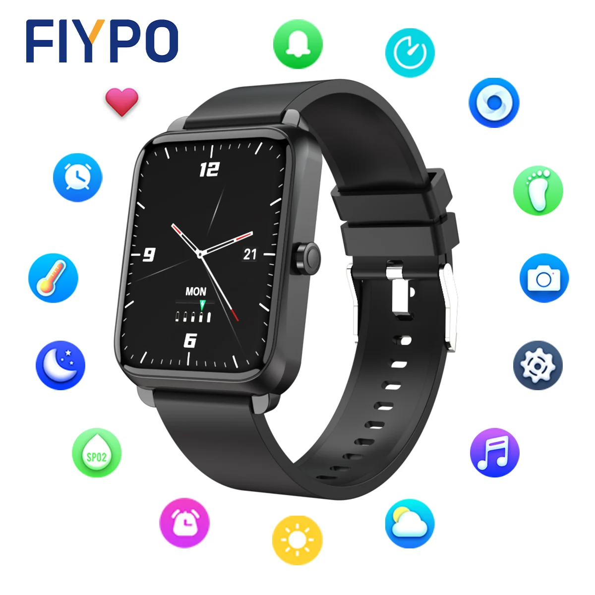 Фото Смарт-часы FIYPO с Bluetooth водостойкие IP67 для Android и iOS | Электроника