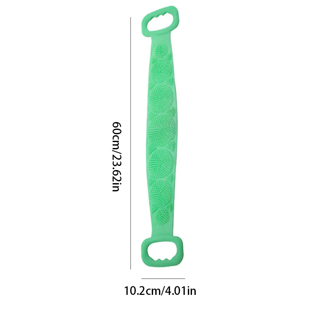 

Magic Silicone Brushes Bath Towels Rubbing Belt Silicone Double Sided Shower Scrub Rubbing Exfoliating Body Brush Bathroom