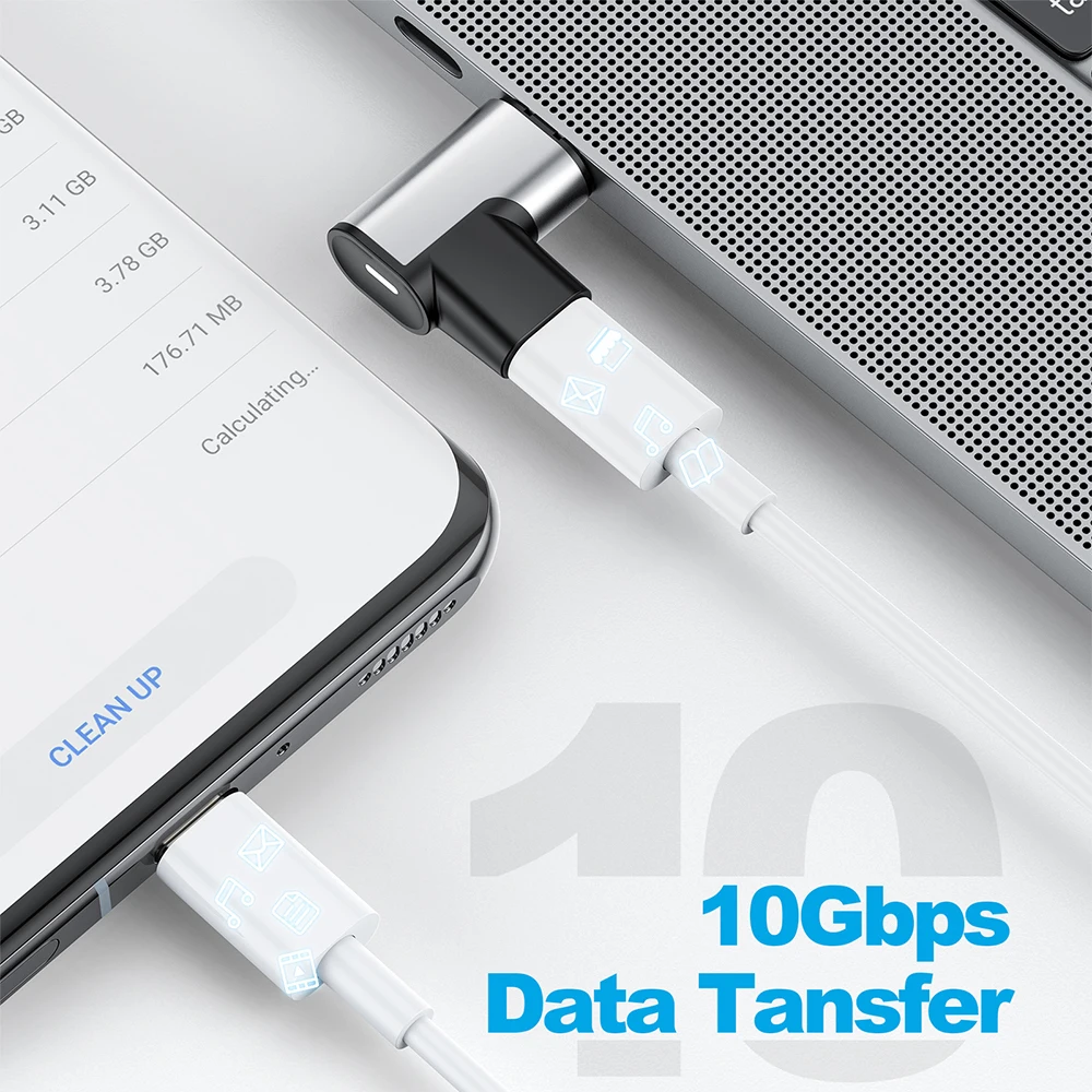 Магнитный адаптер 24 Pin Type-C USB 3. 0 10Gbs конвертер PD 3 1 Вт Быстрая зарядка 4K HD
