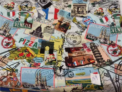 

110cm Wide Animal Printed Cotton Fabrics for Sewing Accessories Patchwork DIY Children's Clothing Quilt Material Home Textile