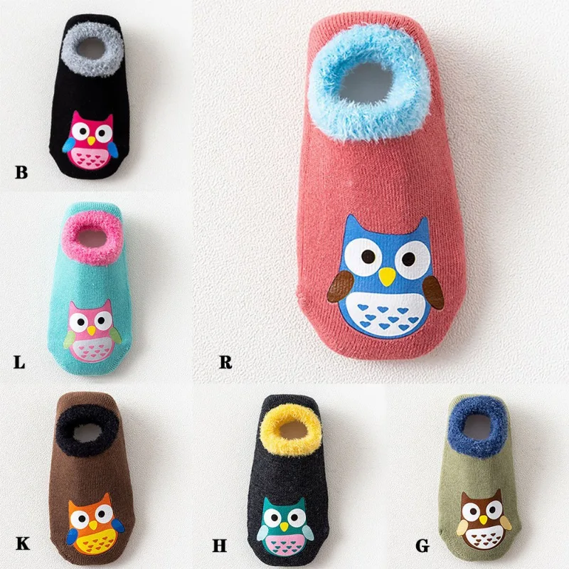 Осенне-зимние детские носки повседневные модные милые Мультяшные Совы