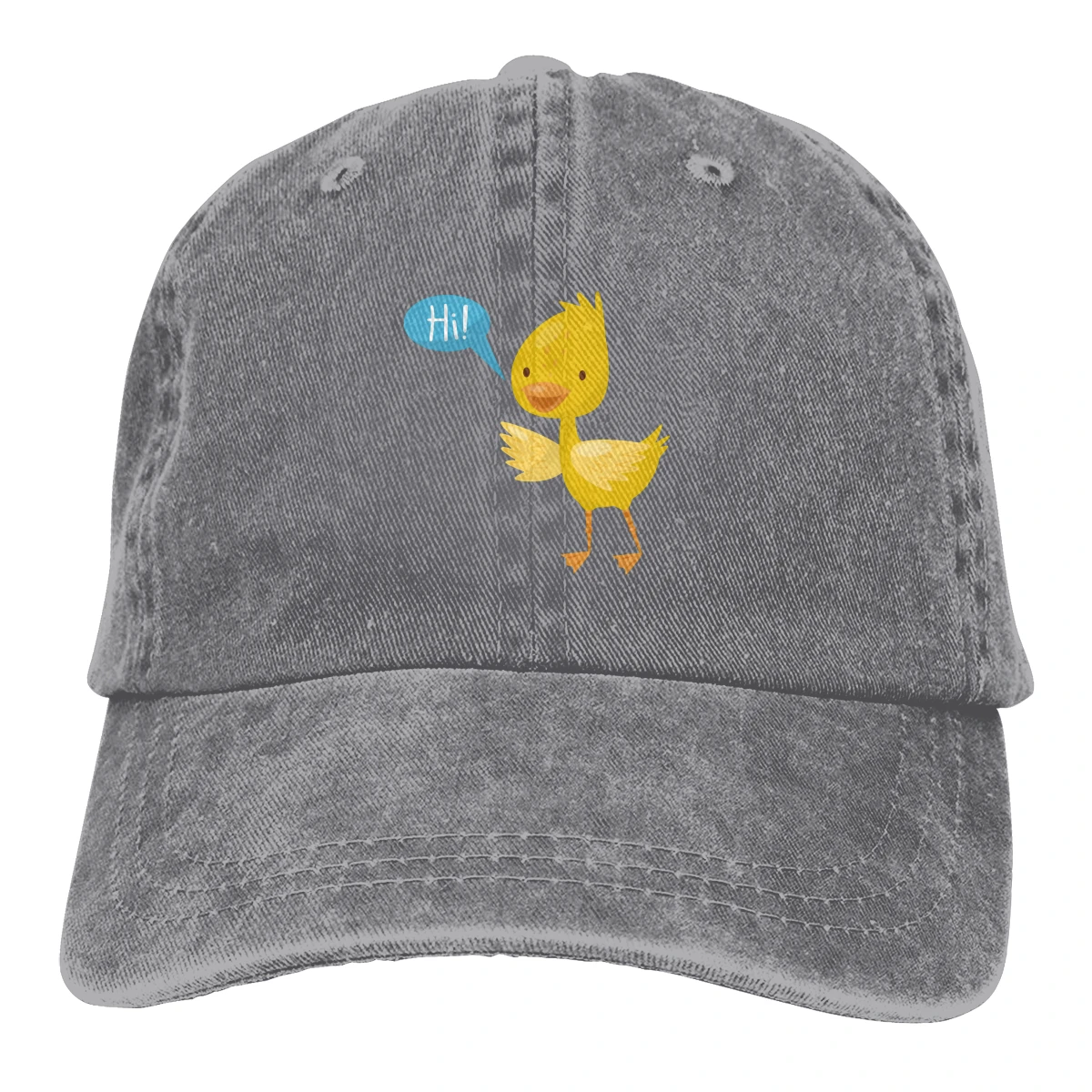 

Hi Cute Duck Hats For Men Women Fashionable Adjustable Baseball Cap Vintage Dad Hats