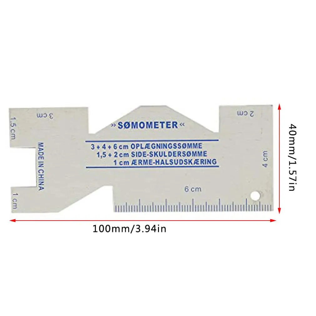 

Multi-function Metal Sewing Gauge Ruler Measuring Gauge Quilting Ruler Sewing Tool Accessories for Sewing Diy Crafts