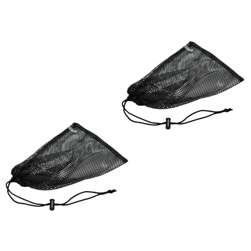 

2Pcs Baseball Bundle Pocket Cinch Backpack Storage Pouch Drawstring Bag (Black)
