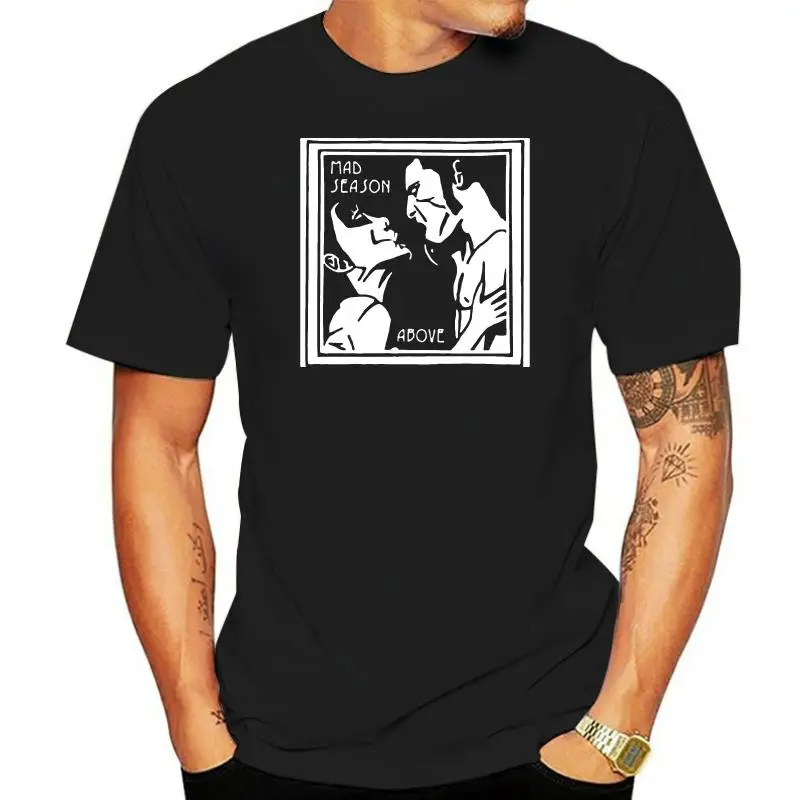 

New Mad Season Band Above Music Black Logo Men Women T-shirts Summer Short Sleeve Cotton Tshirt Streetwear