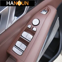 car styling door window glass lifting buttons sequins decoration covers 12pcs for bmw x5 g05 2019 2020 interior accessories