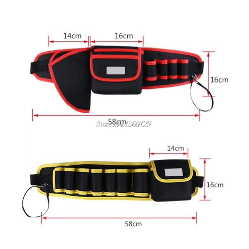 

Electrician Drill Tool Bag Waist Pocket Pouch Belt Storage Holder Maintenance Kit Dropship
