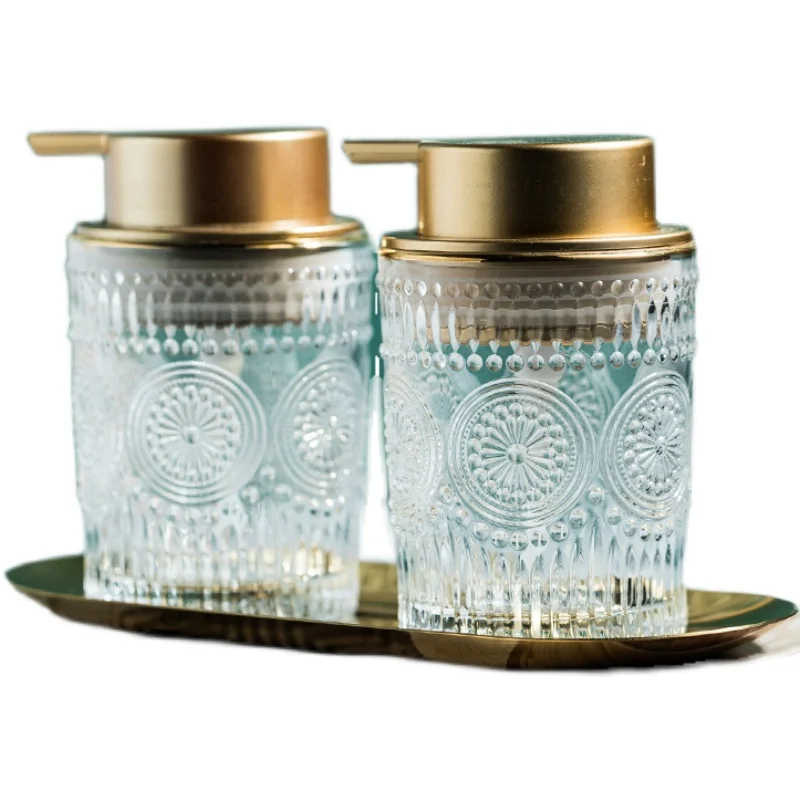 Стеклянный диспенсер для жидкого мыла 350 мл | Дом и сад