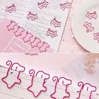 Набор зажимов в форме свиньи, офисные принадлежности, качественные школьные принадлежности для студентов, офисные аксессуары, розовые закладки, инструмент для домашнего хранения