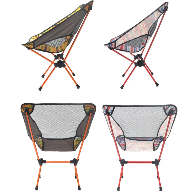 Satılık Arkalığı Sandalye Plaj Yürüyüş Balıkçılık Katlanır Sandalye Açık Taşınabilir Hafif Sırt çantasıyla Kamp Sandalyeleri Taşıma çantası Ile