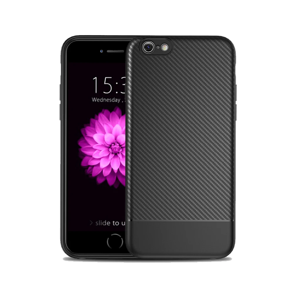 Чехол для iphone 6 из углеродного волокна ударопрочный чехол телефона флип-кейс