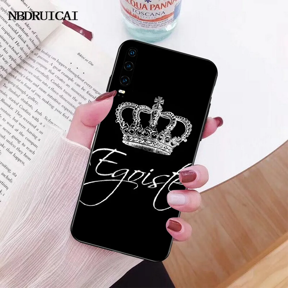 NBDRUICAI мультфильм корона король и королева Мягкий Силиконовый ТПУ чехол для