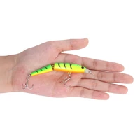10 5cm 9g wobblers pike fishing lures artificial multi jointed crankbait artificial hard bait trolling carp fishing tools