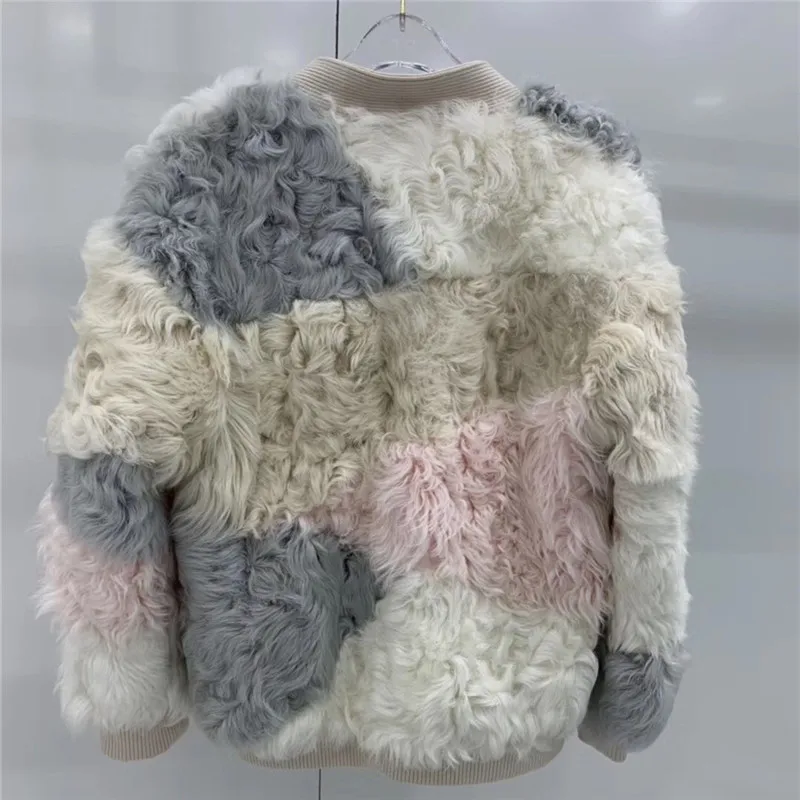 Manteau femme Новое поступление шуба из натурального меха ягненка для женщин зимняя теплая верхняя одежда из натурального меха