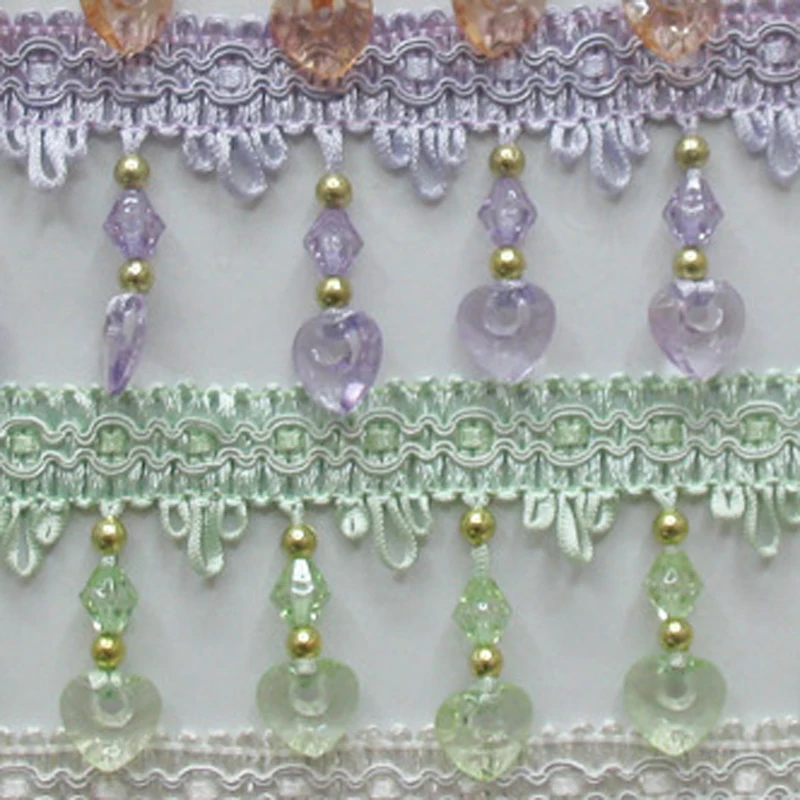 12 ярдов/лот В наличии 14 цветов штор кружевная бахрома с кисточками отделкой