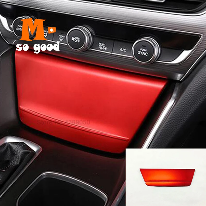

ABS Plastic Styling Accessorie Sticker 2018 2019 For Honda Accord 10th Car Indoor Cigarette Lighter Panel Decoration Cover Trim