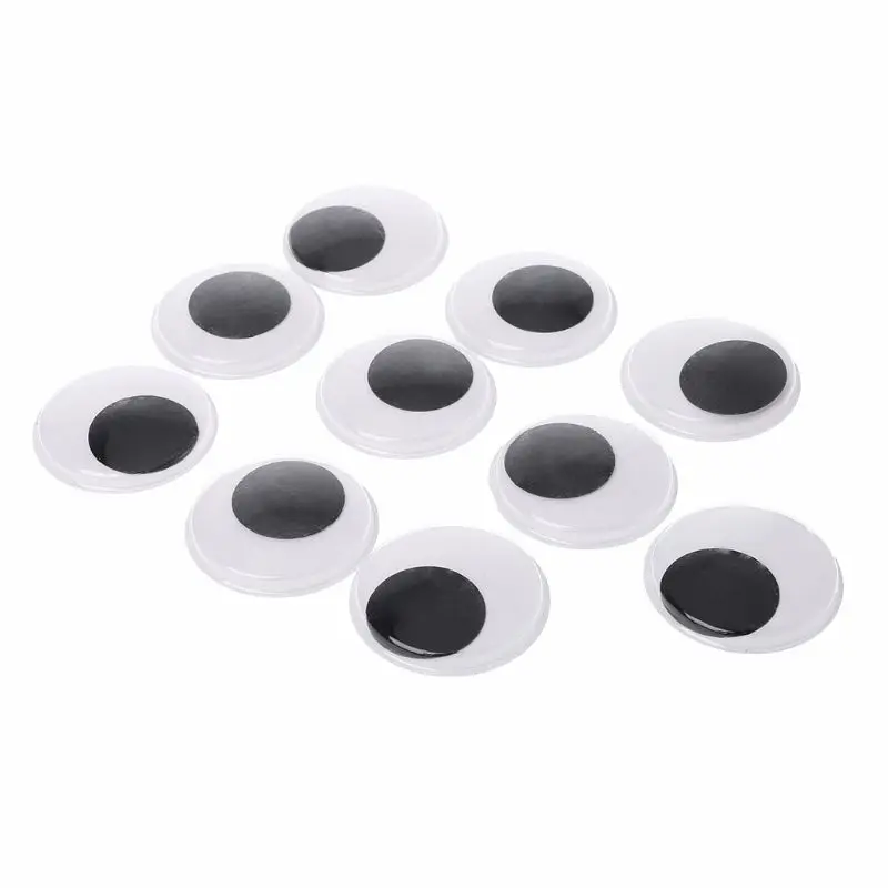 2020 Новинка 10 шт 50 мм Wiggly Wobbly Googly Eyes самоклеющиеся Скрапбукинг поделки для