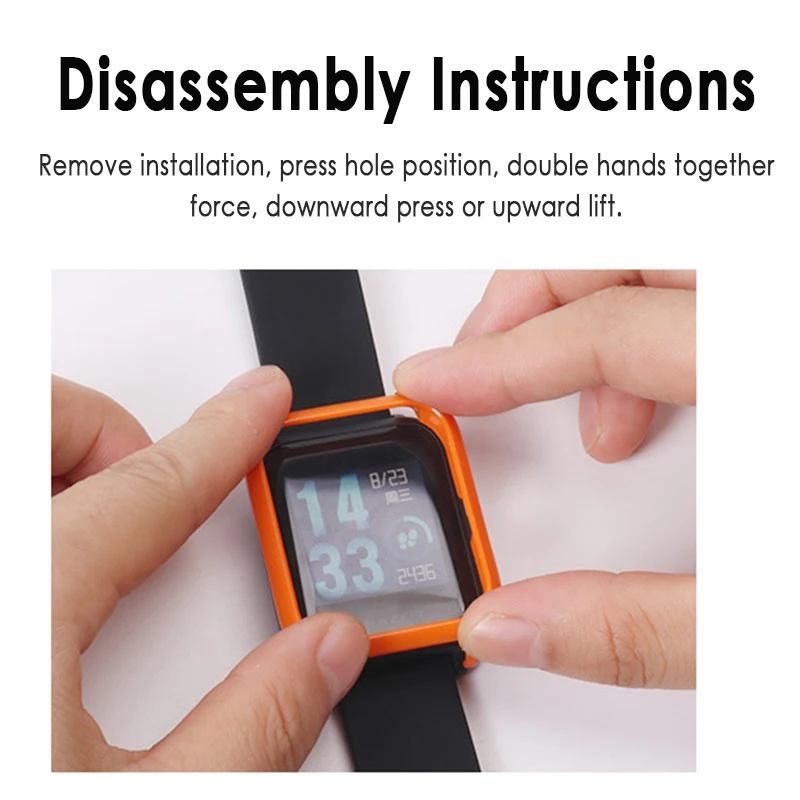 Чехол для часов Xiaomi Huami Amazfit Bip Younth тонкий цветной модный футляр защитный чехол из