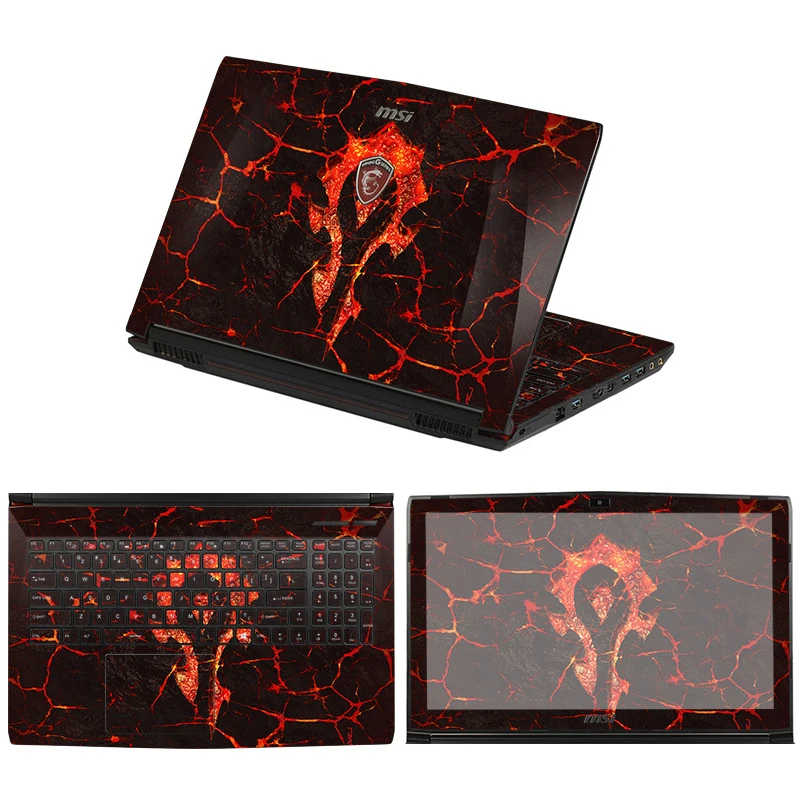 Наклейки для ноутбука MSI GE66 GF66 GL66 GS66 GE76 GF76 GP76 GS77 GE77 Окрашенные ПВХ виниловые чехлы