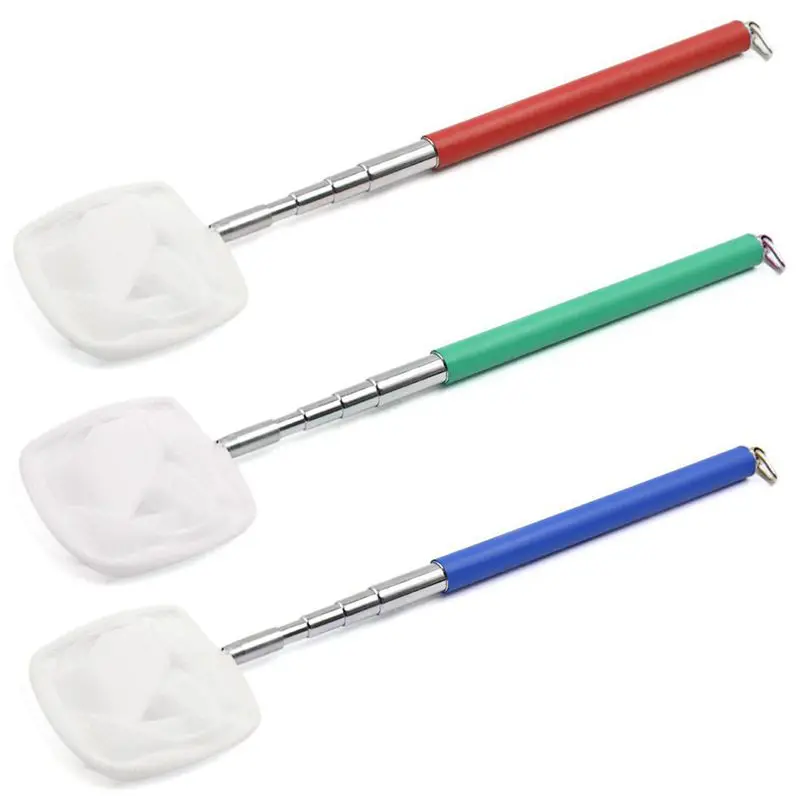 Выдвижная ручка из нержавеющей стали для аквариума пруда рыбы креветки скимминг