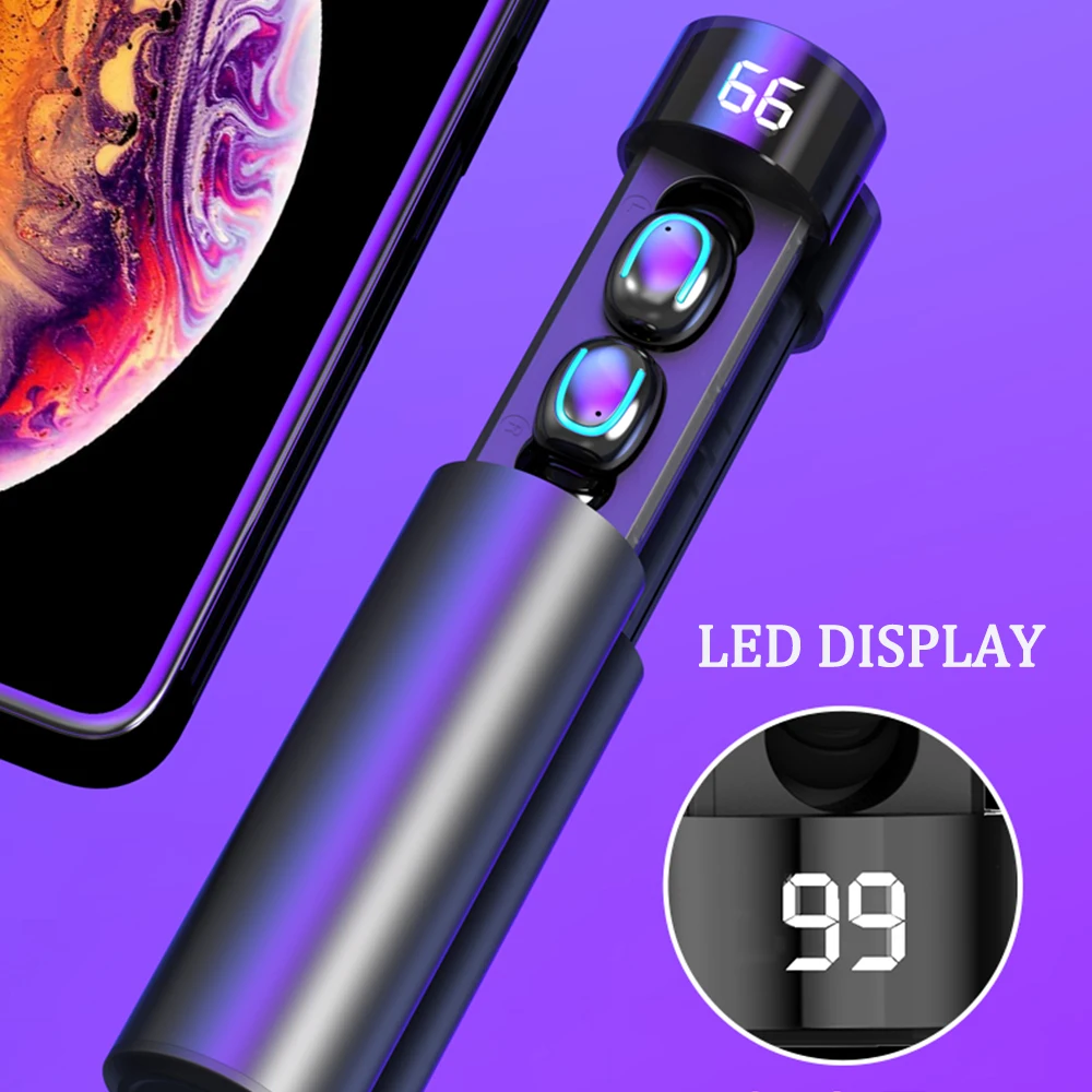 3500 мАч беспроводные наушники блютуз наушники bluetooth TWS V5.0 мини беспроводные Bluetooth наушники для телефона гарнитура спортивные Стерео шумоподавление наушники водонепроницаемые PK Q32 без проводные наушники