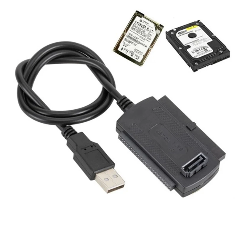 

3 IN 1 USB 2.0 to IDE SATA Converter Adapter Cable for 2.5 3.5 Hard Drive Disk HDD