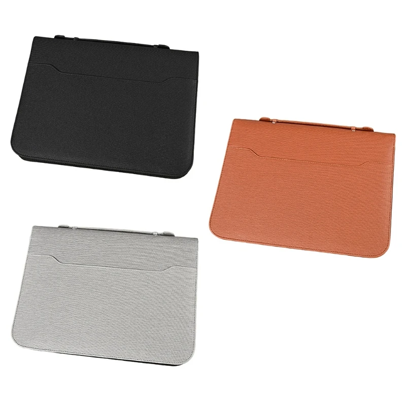 

A4 PU Leather File Folder with Calculator Organizer Document Pads Portfolio Bag M2EC