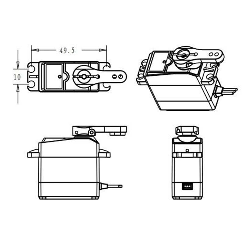 водонепроницаемый rc servo ds3218 обнов