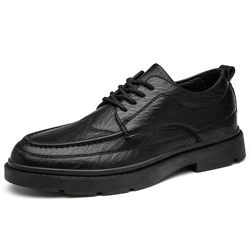 

Men's British Leather Shoes 2021 Spring New Korean Fashion Ins Fashion Casual Business Men's Shoes