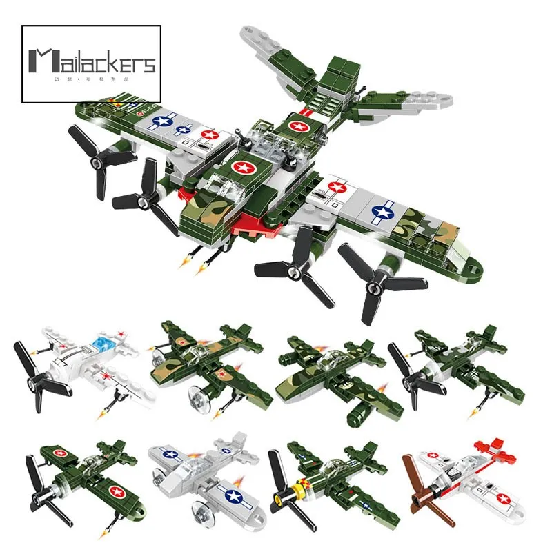 

Набор строительных блоков: военный самолет, вертолет, армия, солдат