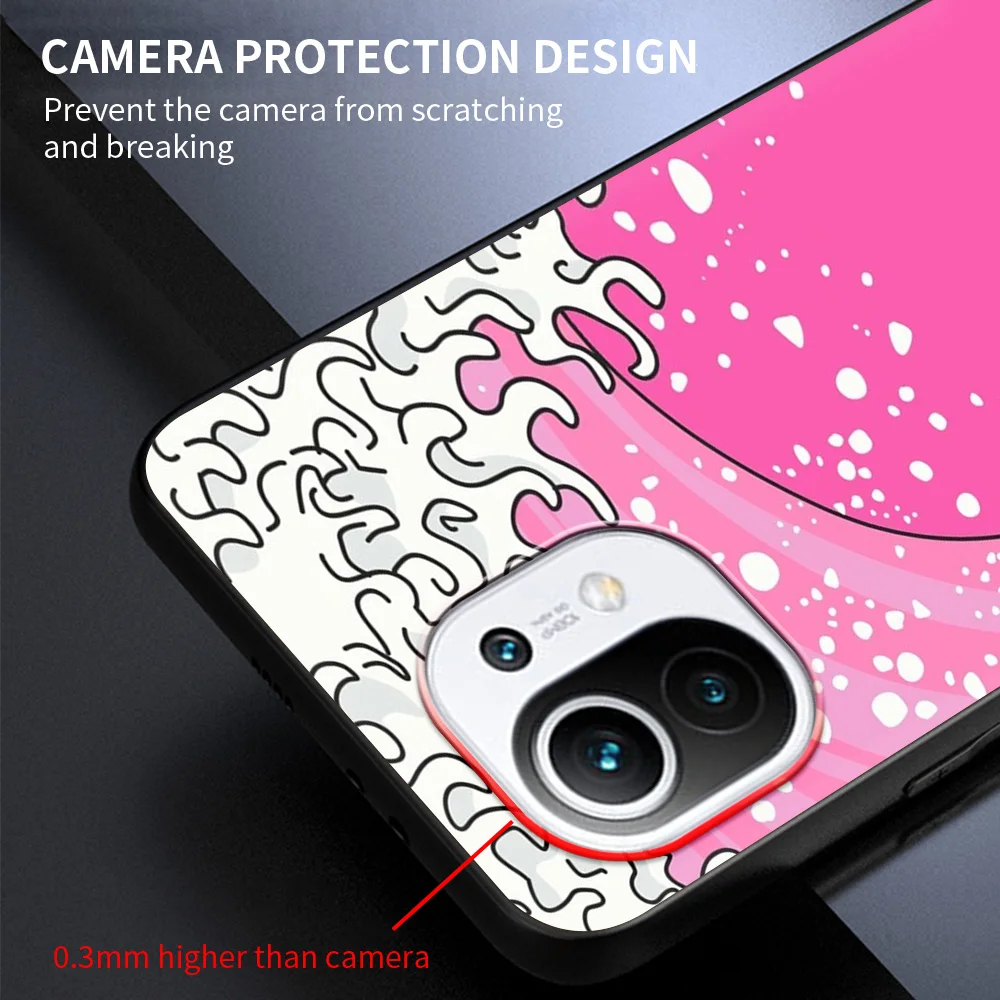 japanese style art japan fundas shockproof case for xiaomi poco x3 nfc m3 pro cover for redmi 9t 11 note 10 10t lite 5g shell free global shipping