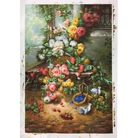 kowell 100 handpainted classical flower dove oil painting on canvas art gift home decor living room wall art frameless picture