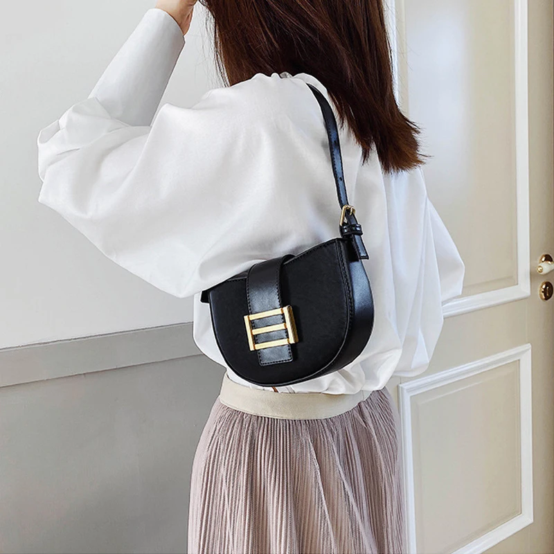 Новые сумки-седло из искусственной кожи для женщин 2020 Маленькая женская