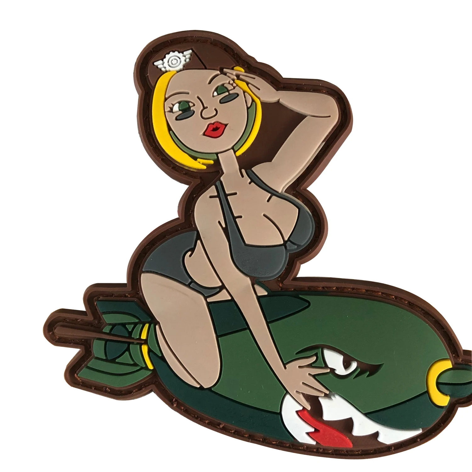 Лидер продаж тактический 3d-значок из ПВХ для бикини мисс Бьюти нашивка в Военном