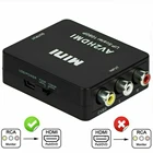 1 Композитный AV CVBS RCA видеоконвертер адаптер 720P 1080P высококлассный белый TR