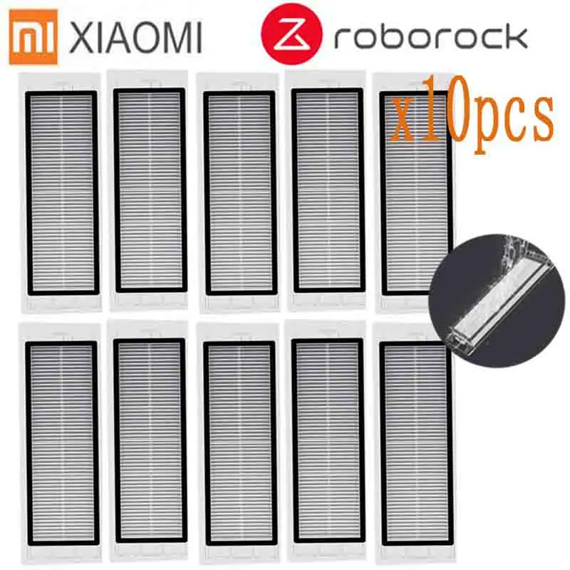 10 FILTER Основная щетка hepa фильтр, боковая щетка Швабра Ткань подходит для xiaomi вакуум 2 roborock s50 аксессуары xiaomi mi робот Замена - Цвет: 10 FILTER
