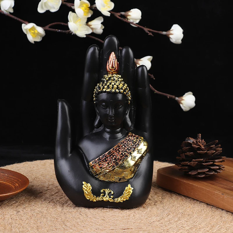 

Buddha Statue Thailand Buddha Sculpture Green Resin Hand Made Buddhism Hindu Fengshui Figurine Meditation Home Decoration
