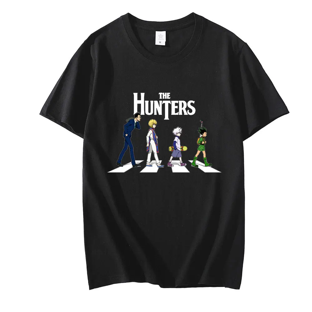 Футболка унисекс с коротким рукавом топ японским аниме Hunter X Leorio PaladiKnight Kurapika Killua