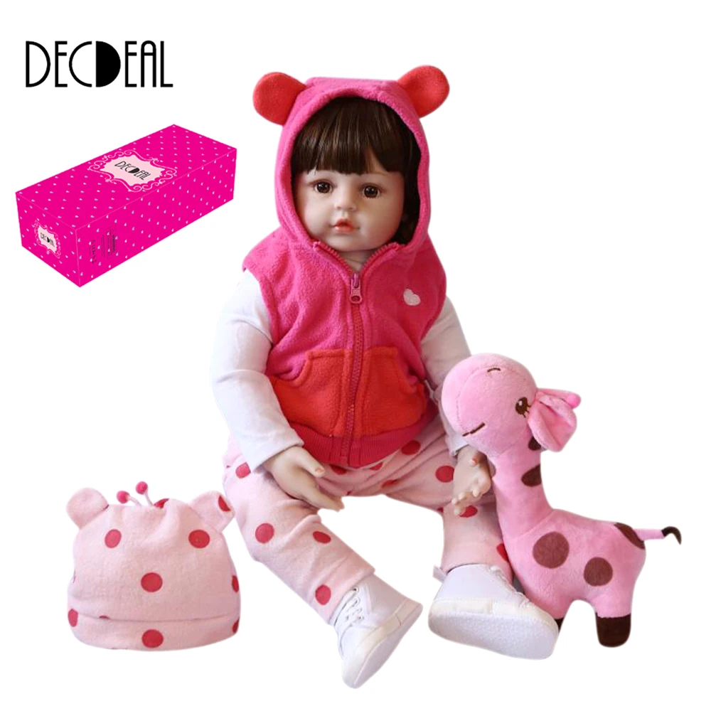 Decdeal прекрасные силиконовые перерожденные куклы реалистичные для маленьких