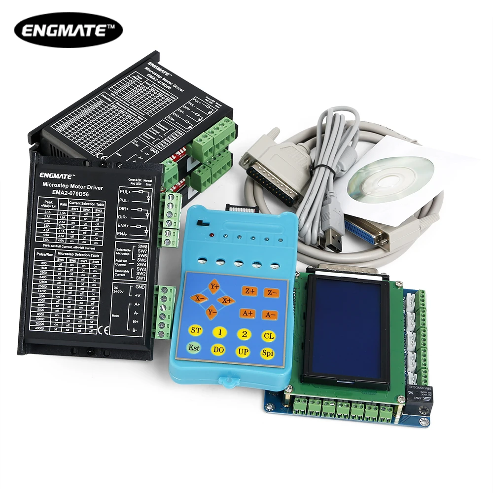 3 оси Стандартный ЧПУ Комплект & EMA2 070D56 Драйвер для DIY